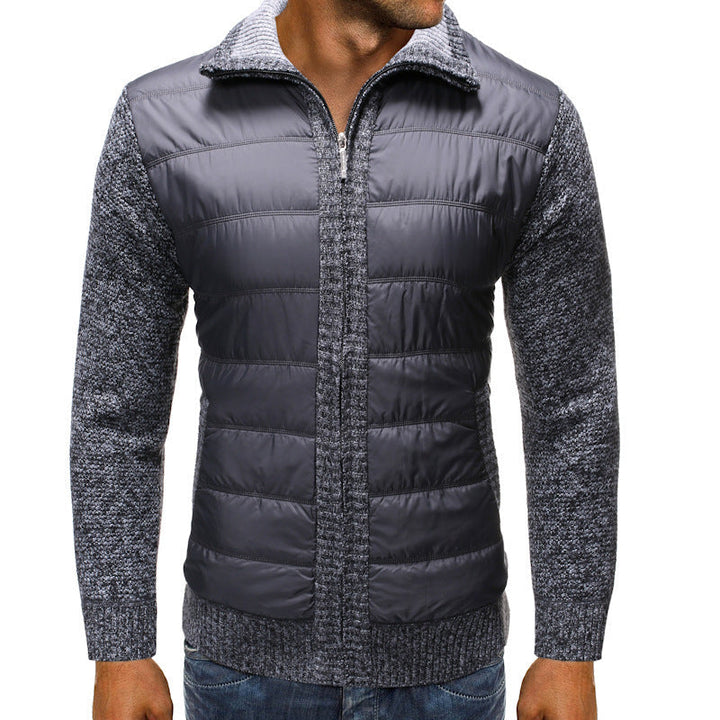 Men's quilted jacket with long sleeves