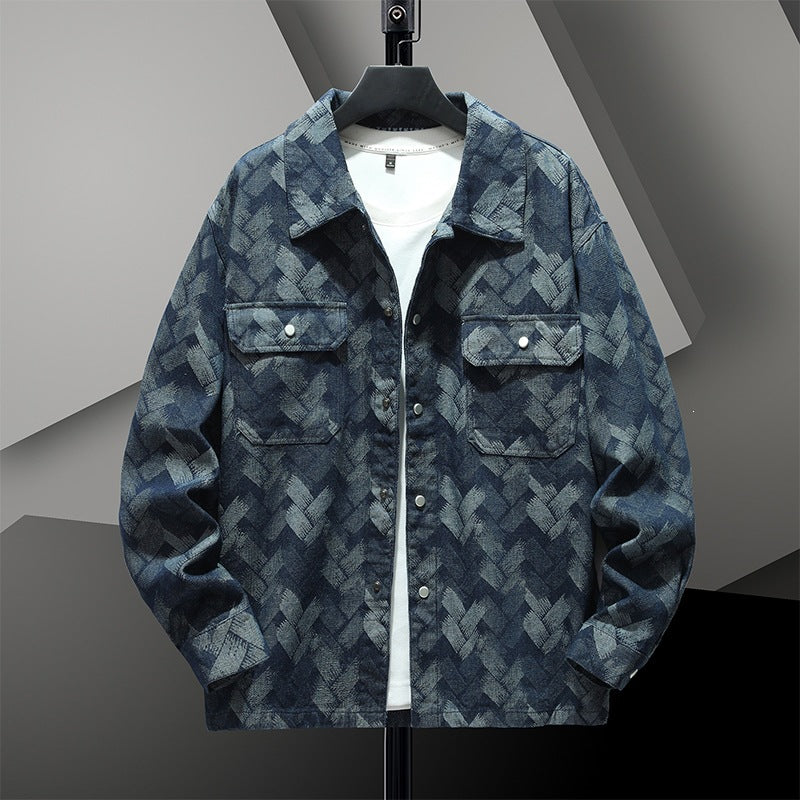 Men’s long-sleeve jacket with pockets