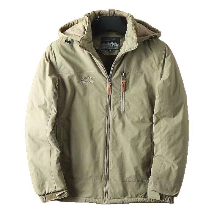 Men’s water-repellent all-weather trekking jacket with hood
