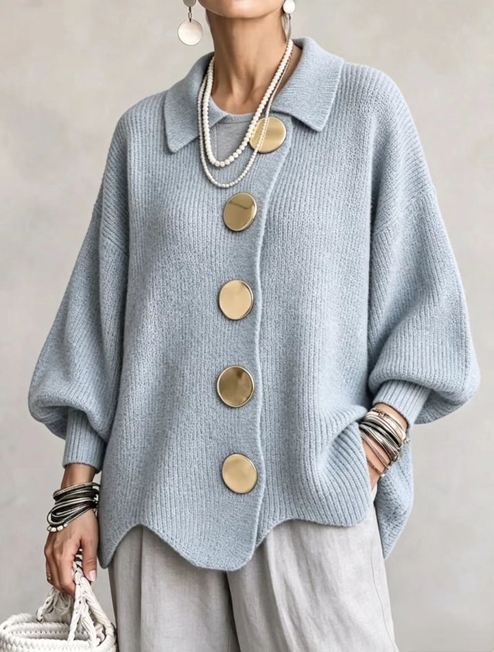 Women's long-sleeve button-up cardigan