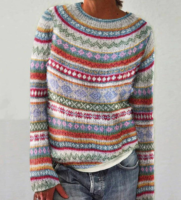 Women's Retro Knitted Sweater
