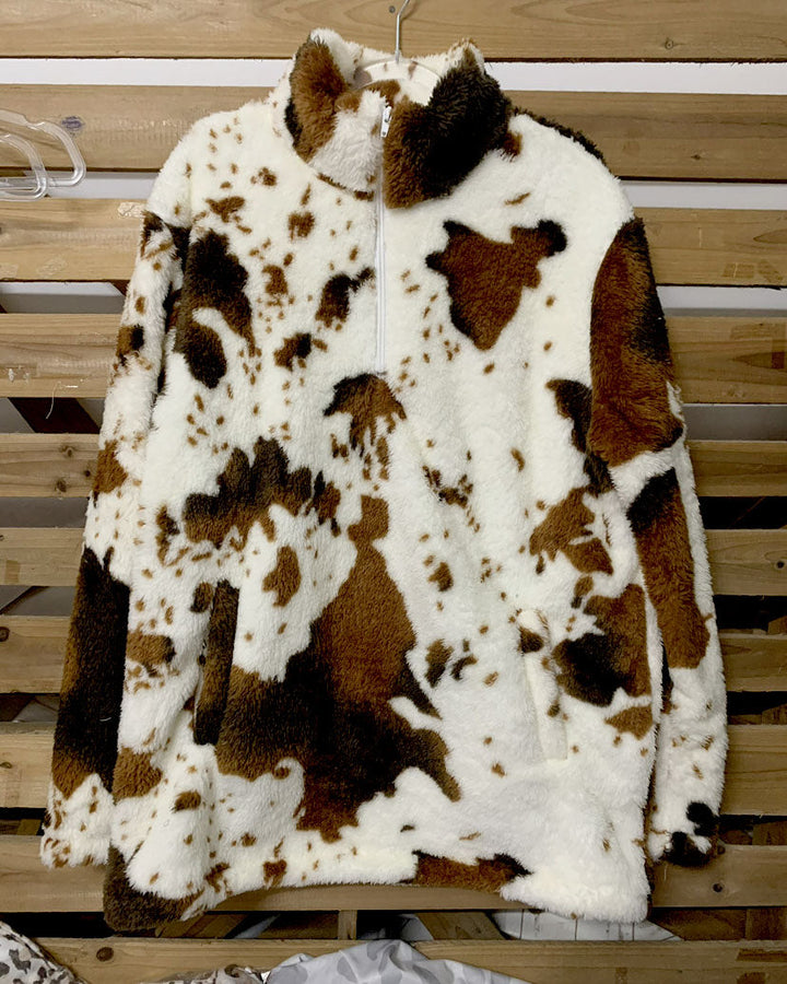 Women's sweater with zipper and long sleeves