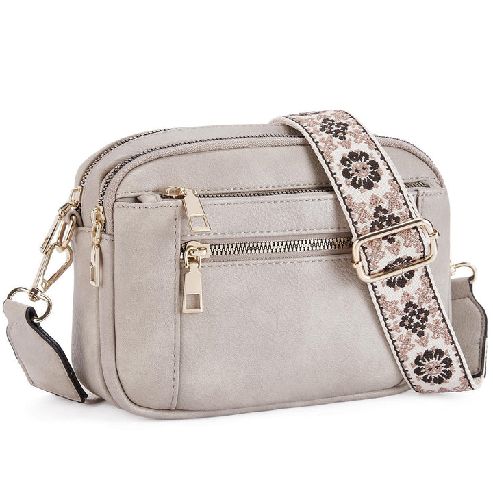 Erikka | Elegant Shoulder Bag with Patterned Adjustable Strap