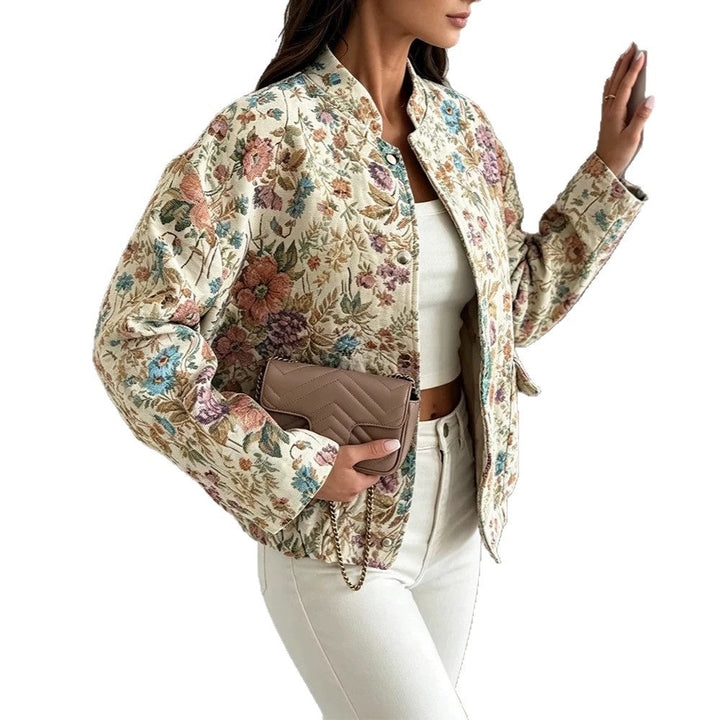 Women's Long-Sleeve Button-Up Jacket