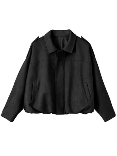 Women's oversized jacket with practical pockets