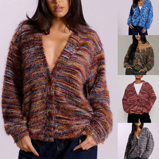 Women's oversized long-sleeve pullover