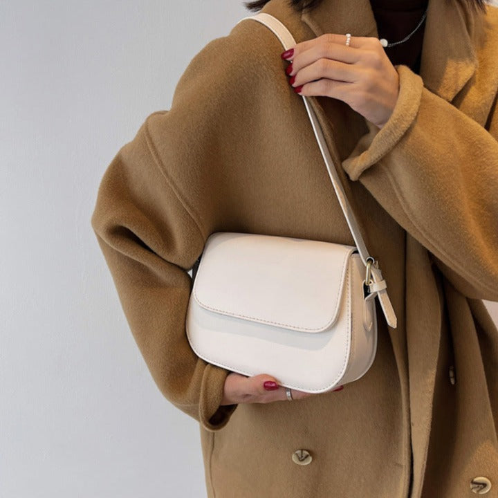 Eldborg | Elegant Shoulder Bag in Muted Nude Tone