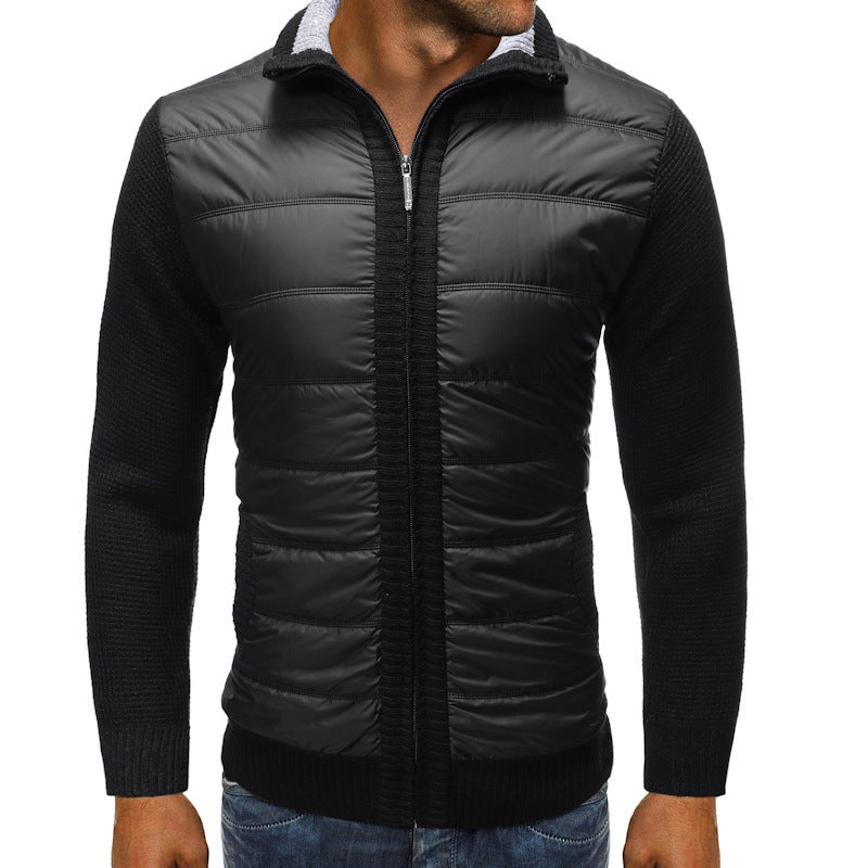 Men's quilted jacket with long sleeves