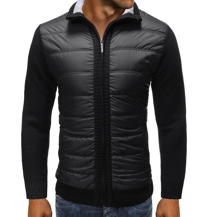 Men's quilted jacket with long sleeves