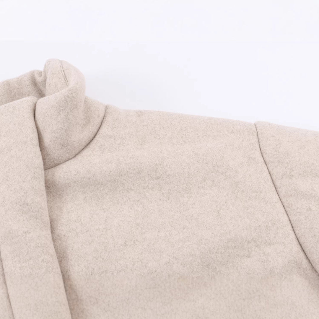 Women's long-sleeved transitional jacket with buttons and pockets