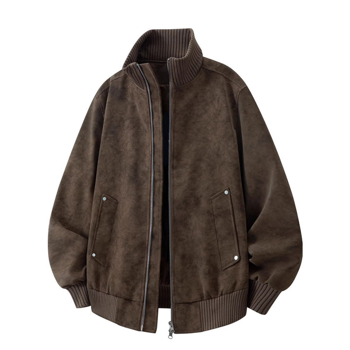 Men’s bomber jacket with long sleeves and pockets