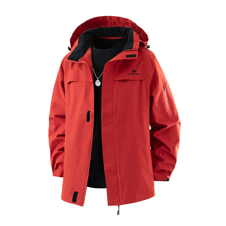 Women's Hooded Jacket with Drawstring and Pockets