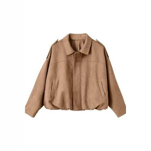 Women's oversized jacket with practical pockets