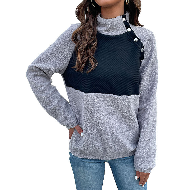 Women's long-sleeve sweater with buttons
