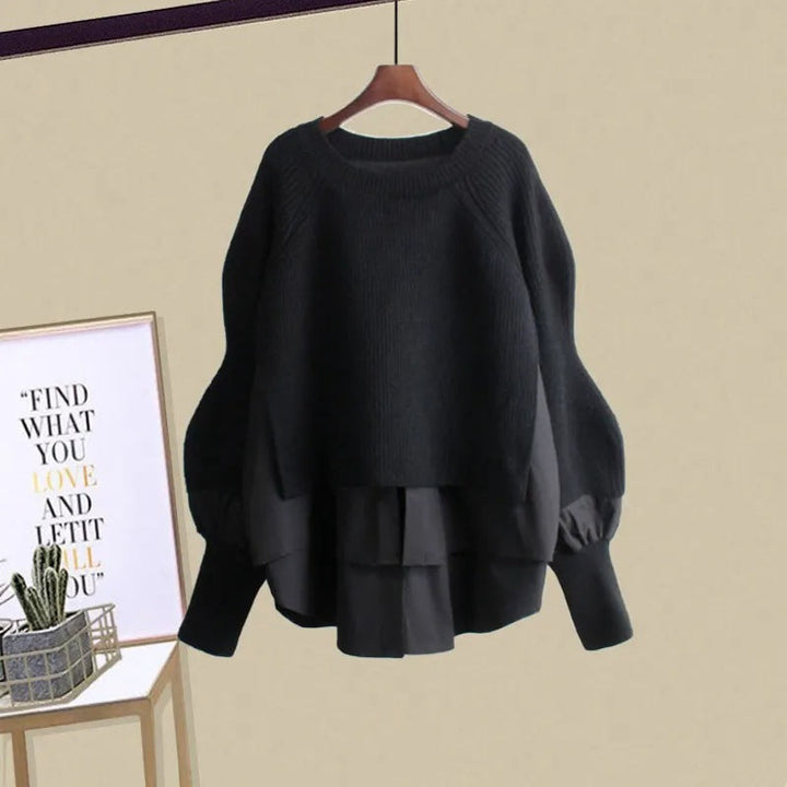 XENIA - Relaxed sweatshirt and skirt