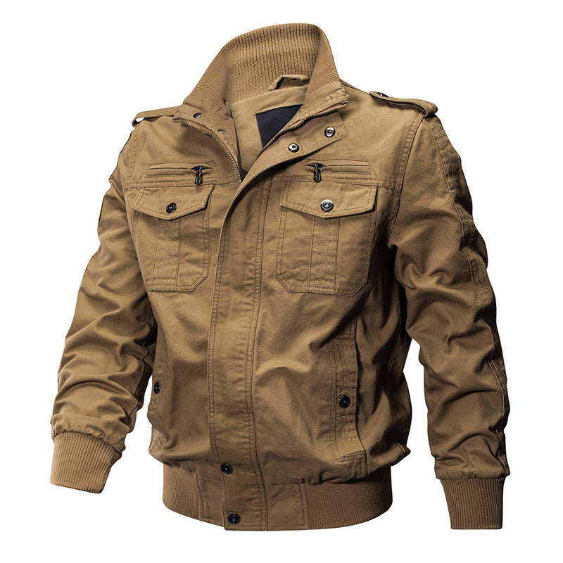 Men's long-sleeve jacket with pockets