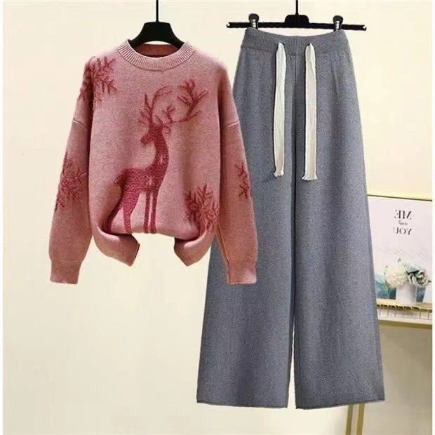 SENTA - Fashionable Plus-Size Knit Set