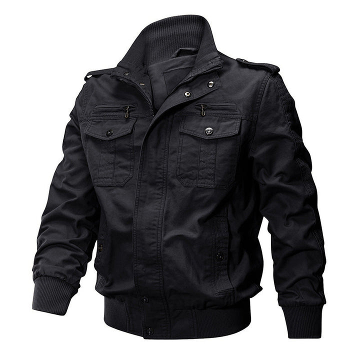 Men's long-sleeve jacket with pockets