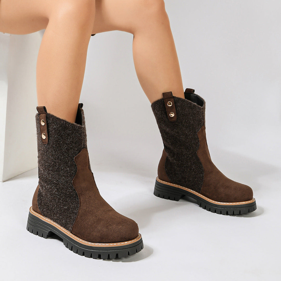 Women’s winter boots with fleece and a durable rubber sole