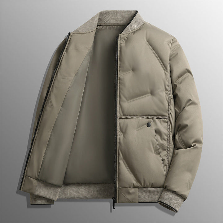 Men's long-sleeve puffer jacket with pockets