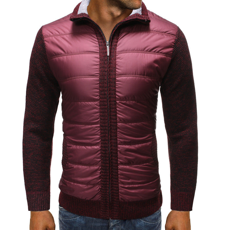 Men's quilted jacket with long sleeves
