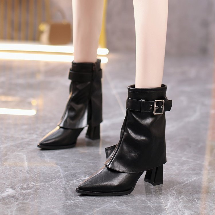 Women's block-heel ankle boots