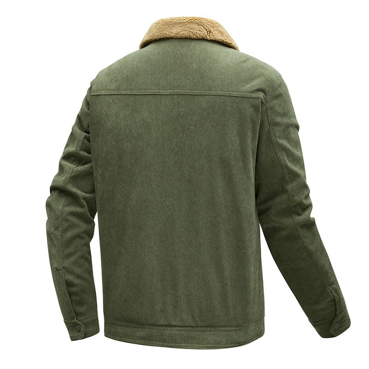 Men’s long-sleeve jacket with buttons and pockets