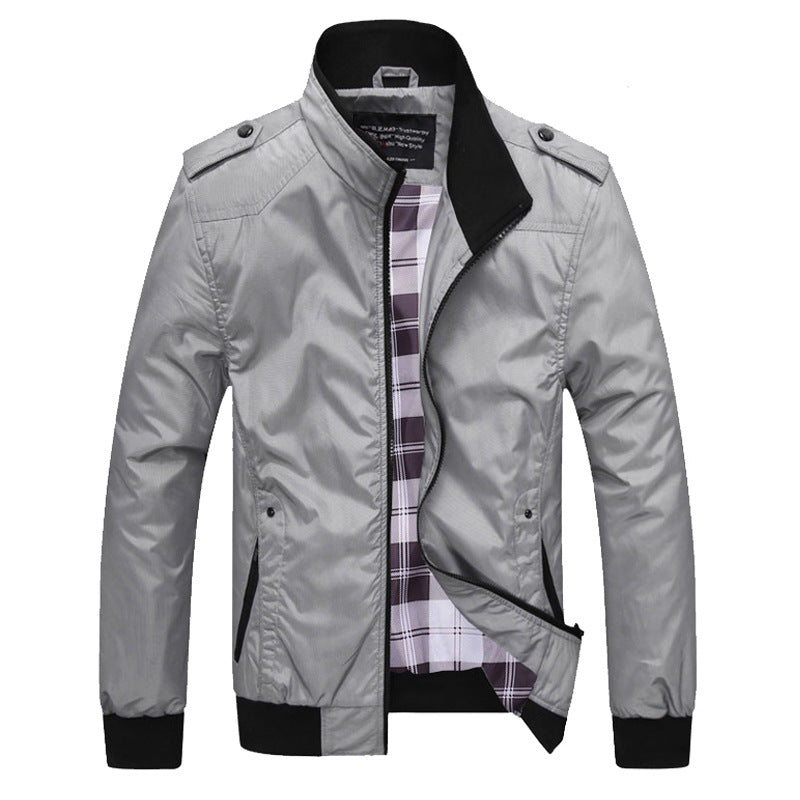 Men's Long-Sleeve Jacket with Pockets