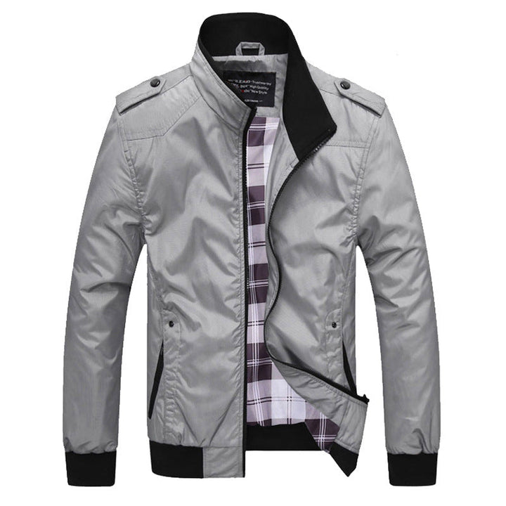 Men's Long-Sleeve Jacket with Pockets