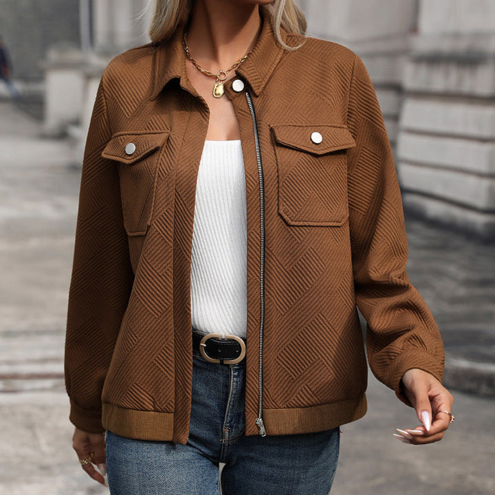 Anna | Women's Long-Sleeve Jacket with Chest Pockets