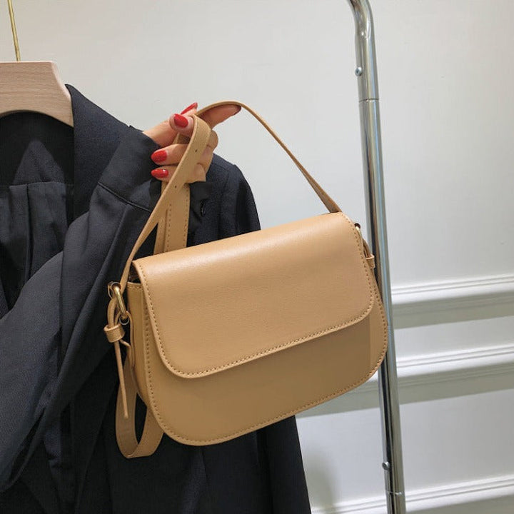 Eldborg | Elegant Shoulder Bag in Muted Nude Tone
