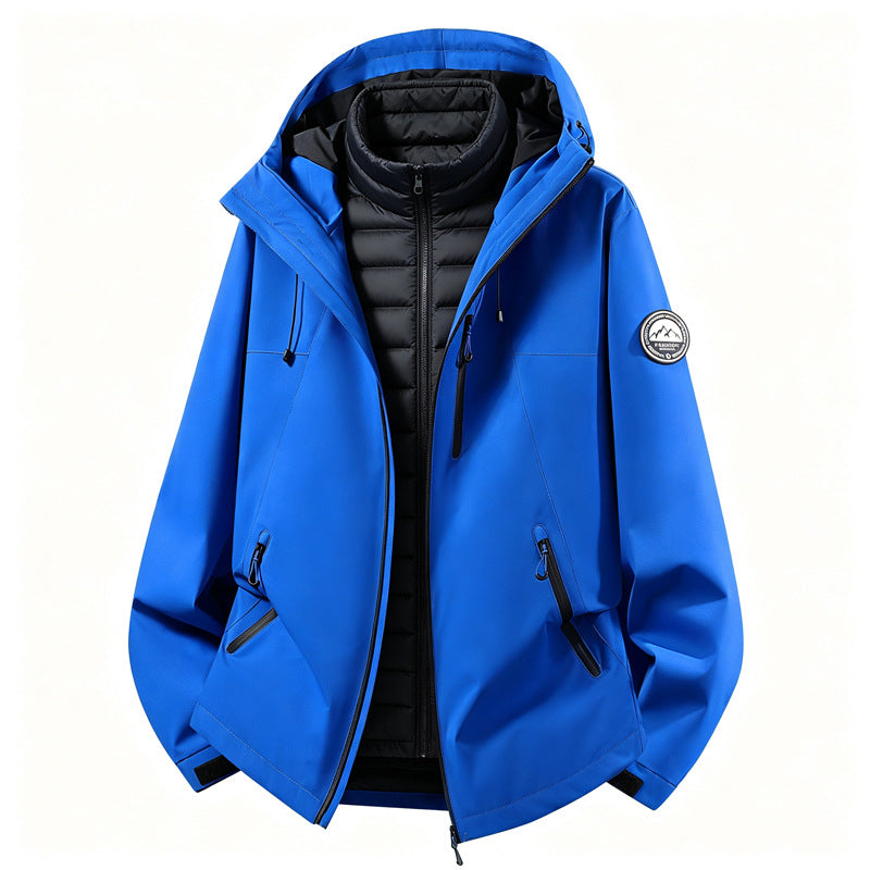 Women’s versatile softshell outdoor jacket with a removable inner jacket