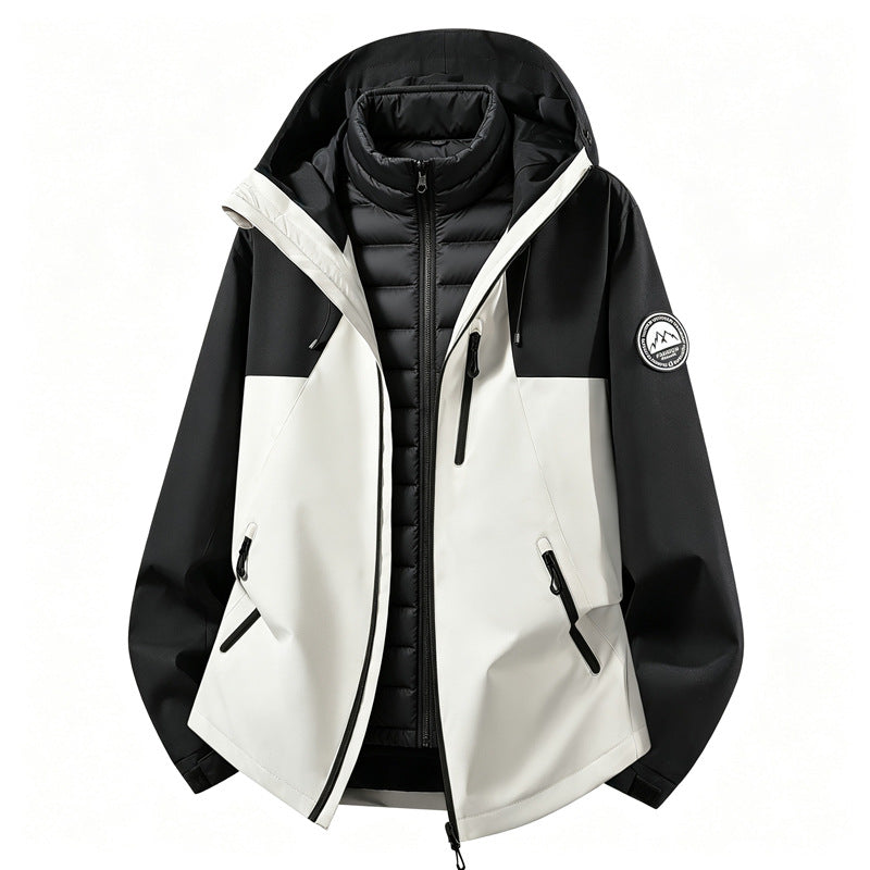 Women’s versatile softshell outdoor jacket with a removable inner jacket