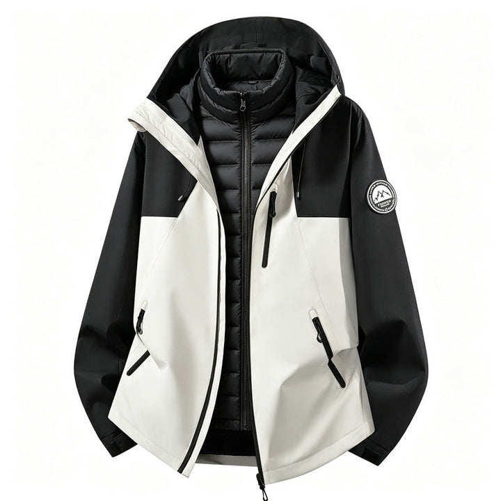 Women’s versatile softshell outdoor jacket with a removable inner jacket