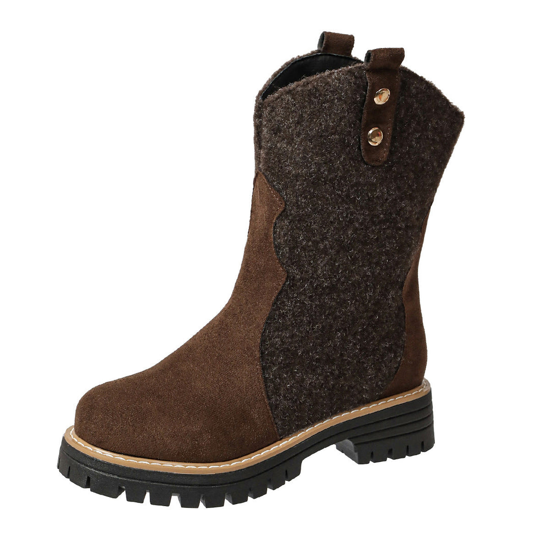 Women’s winter boots with fleece and a durable rubber sole