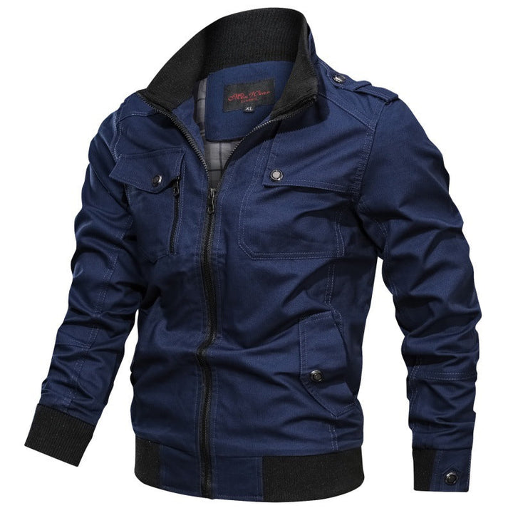 Men's long-sleeve jacket with pockets