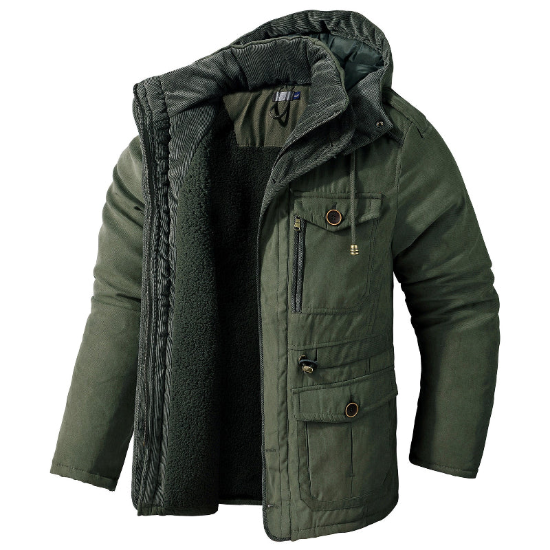 Mason | Men's parka with hood and pockets