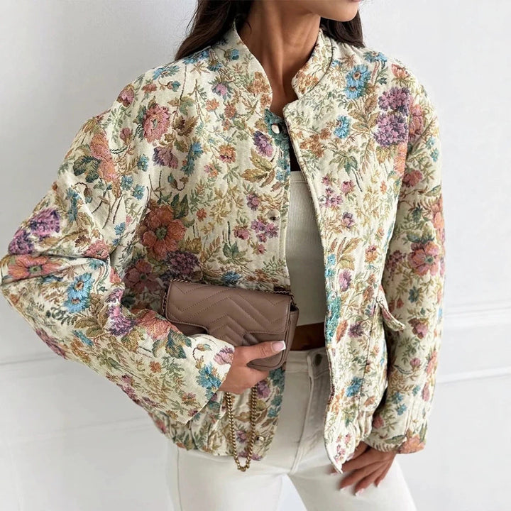 Women's Long-Sleeve Button-Up Jacket