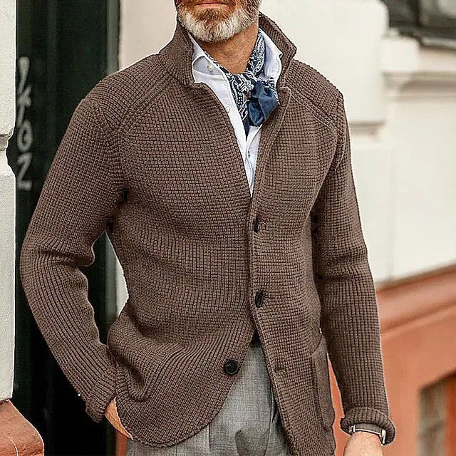 Max | Fine knit men's cardigan with button closure