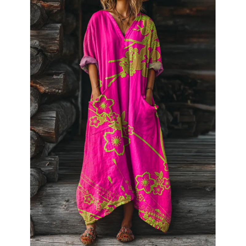 Evelyn | Retro Style Long Sleeve Casual Dress