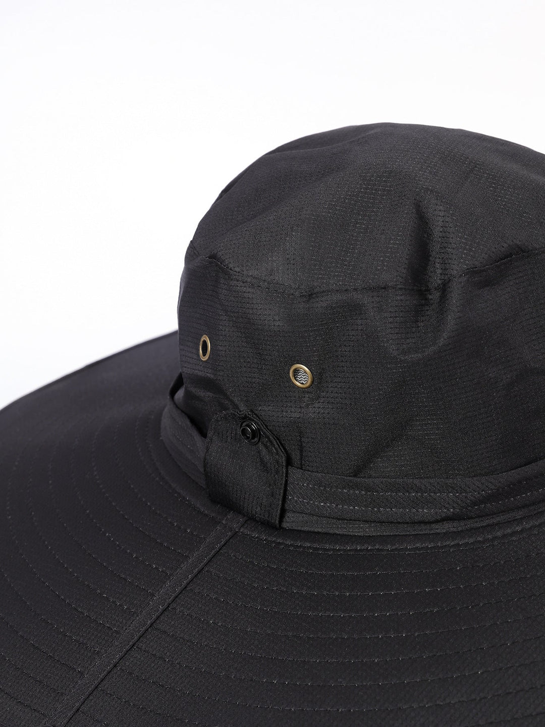 Damen Sonnenhut mit breiter Krempe und verstellbarem Kinnband