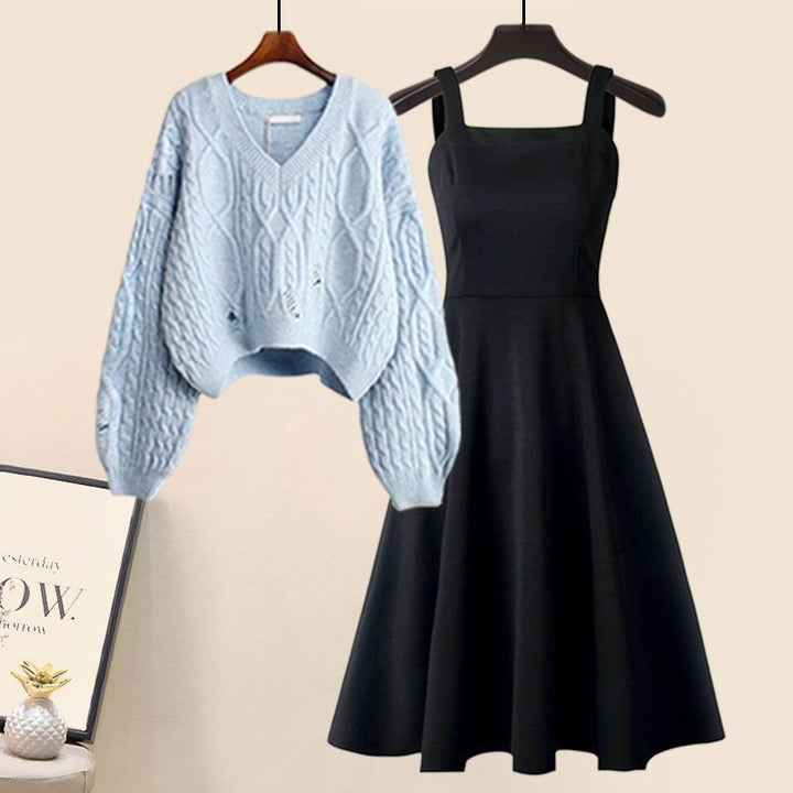 LIANE - Elegant knitted jumper with fishtail skirt