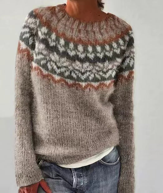 Women's Retro Knitted Sweater
