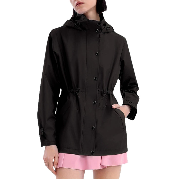 Women's water-repellent casual jacket with adjustable hood
