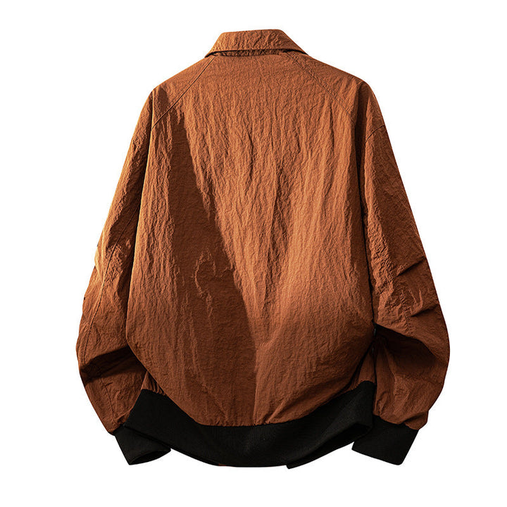 Men’s field bomber jacket with flap pockets and ribbed cuffs