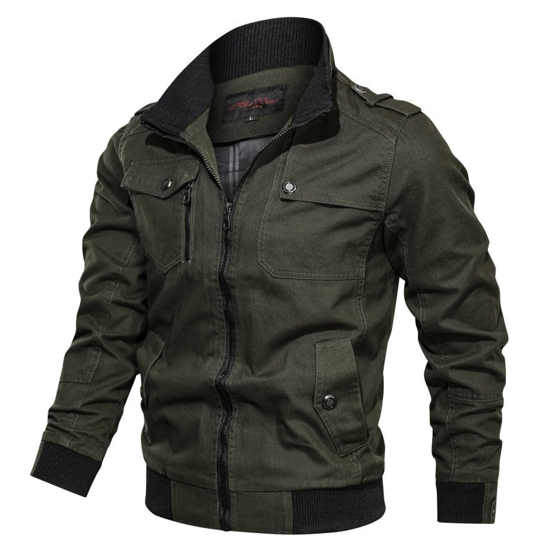 Men's long-sleeve jacket with pockets