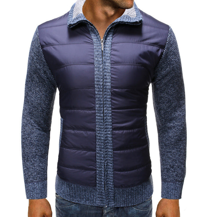 Men's quilted jacket with long sleeves