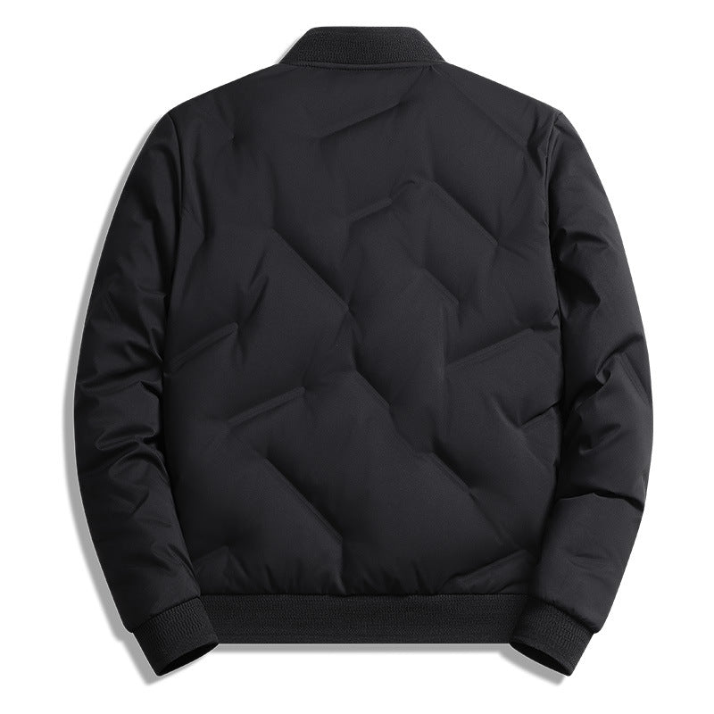 Men's long-sleeve puffer jacket with pockets