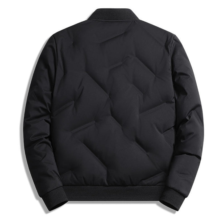 Men's long-sleeve puffer jacket with pockets