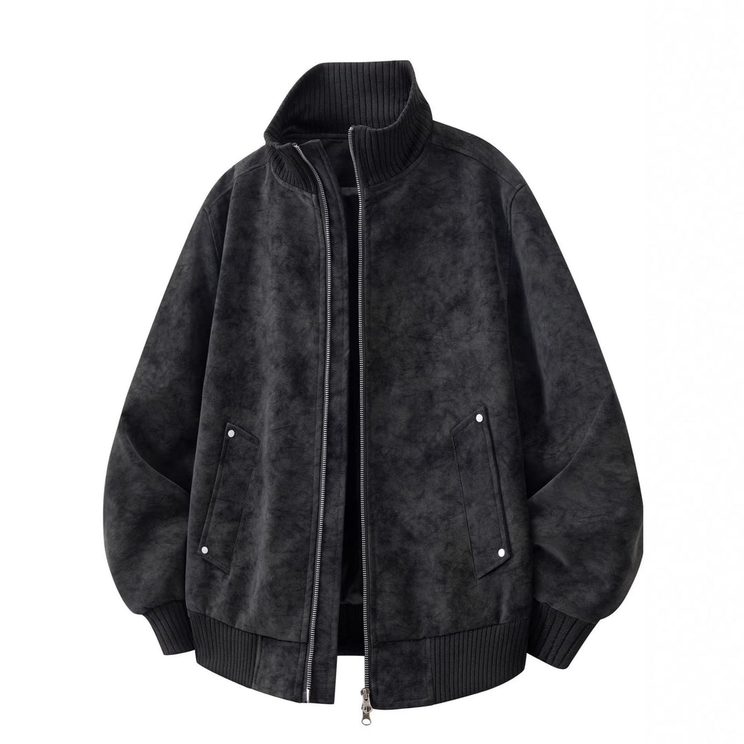 Men’s bomber jacket with long sleeves and pockets